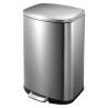 EKO Pedal Bin Della 50 L Matte Silver - Stylish Kitchen Waste Solution