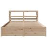 150x200 cm King Size Bed Frame with Headboard - HipoMarket