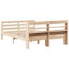 Wooden Bed Frame with Headboard 140x200 cm - Hipo Market