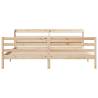 Wooden Bed Frame with Headboard 200x200 cm - Hipomarket UK