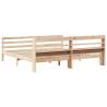 Wooden Bed Frame with Headboard 200x200 cm - Hipomarket UK