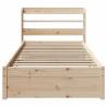 Bed Frame with Headboard 90x190 cm - Stylish & Sturdy