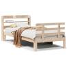 Stylish 90x200 cm Bed Frame with Headboard - No Mattress