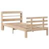 Stylish 90x200 cm Bed Frame with Headboard - No Mattress