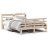 Wooden Bed Frame with Headboard 120x200 cm - Hipomarket