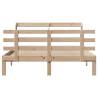 Wooden Bed Frame with Headboard 120x200 cm - Hipomarket