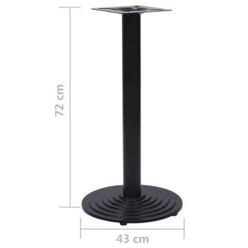 Bistro Table Leg Black Ø43x72 cm - Cast Iron Sturdy Design