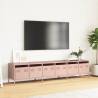 Stylish Pink TV Cabinet - 202x39x43.5 cm Cold-Rolled Steel