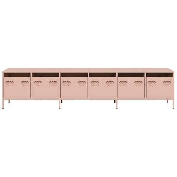 Stylish Pink TV Cabinet - 202x39x43.5 cm Cold-Rolled Steel