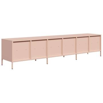 Stylish Pink TV Cabinet - 202x39x43.5 cm Cold-Rolled Steel