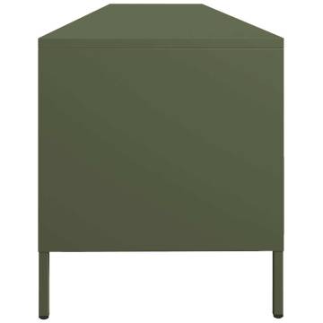 Olive Green TV Cabinet - 202x39x43.5 cm Cold-Rolled Steel