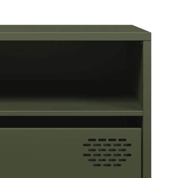 Olive Green TV Cabinet - 202x39x43.5 cm Cold-Rolled Steel