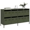  Sideboard Olive Green 135x39x73.5 cm Cold-rolled Steel Colour green Quantity in Package 1 