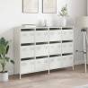 Stylish White Sideboard - Cold-Rolled Steel 135x39 cm | HipoMarket