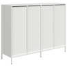 Stylish White Sideboard - Cold-Rolled Steel 135x39 cm | HipoMarket