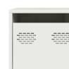 Stylish White Sideboard - Cold-Rolled Steel 135x39 cm | HipoMarket