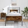 Smoked Oak Bed Frame 90x200 cm - Stylish & Durable