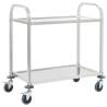 2-Tier Kitchen Trolley 96.5x55x90 cm Stainless Steel Size 96.5 x 55 x 90 cm (2 tiers) 