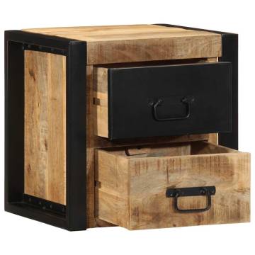 Stylish Bedside Cabinets 2 pcs - Solid Mango Wood - 40x35x40cm