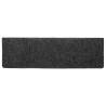 Self-adhesive Stair Mats - 20 pcs Grey - 65x21x4 cm