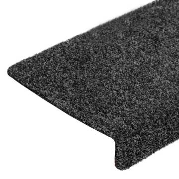 Self-adhesive Stair Mats - 20 pcs Grey - 65x21x4 cm