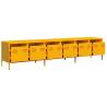 Stylish Mustard Yellow TV Cabinet - Cold-Rolled Steel