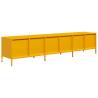 Stylish Mustard Yellow TV Cabinet - Cold-Rolled Steel