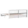 White Super King Bed Frame with Headboard | HipoMarket UK