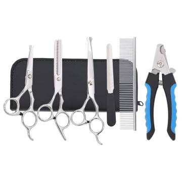 6 Piece Dog Grooming Scissors Set - Stainless Steel & Ergonomic