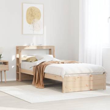 Wooden Bed Frame with Headboard 100x200 cm - HipoMarket