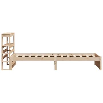 Wooden Bed Frame with Headboard 100x200 cm - HipoMarket