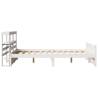 White Bed Frame with Headboard 120x200 cm - HipoMarket