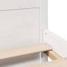 White Bed Frame with Headboard 120x200 cm - HipoMarket