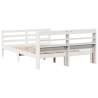 White Bed Frame with Headboard - Double 135x190 cm | HipoMarket