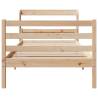 Wooden Bed Frame with Headboard - 100x200 cm | HipoMarket