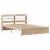 Wooden Bed Frame with Headboard - Small Double 120x190cm