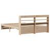 Wooden Bed Frame with Headboard - Small Double 120x190cm