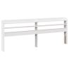 Super King Bed Frame with Headboard - White 180x200 cm