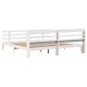 Super King Bed Frame with Headboard - White 180x200 cm