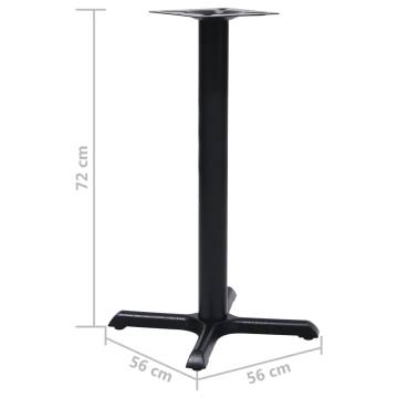 Bistro Table Leg Black 56x56x72 cm - Cast Iron | HipoMarket