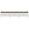 Stylish White TV Cabinet - Cold-Rolled Steel | HipoMarket UK