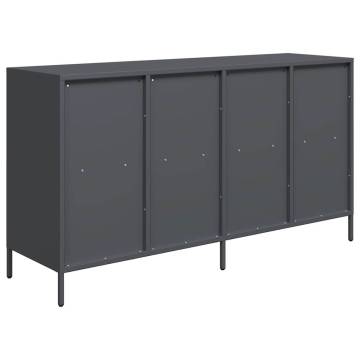 Stylish Anthracite Sideboard | 135x39x73.5 cm | Hipomarket