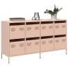 Stylish Pink Sideboard - 135x39x73.5 cm Cold-rolled Steel