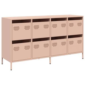 Stylish Pink Sideboard - 135x39x73.5 cm Cold-rolled Steel