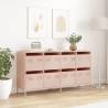 Stylish Pink Sideboard - 135x39x73.5 cm Cold-rolled Steel