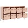 Stylish Pink Sideboard - 135x39x73.5 cm Cold-rolled Steel