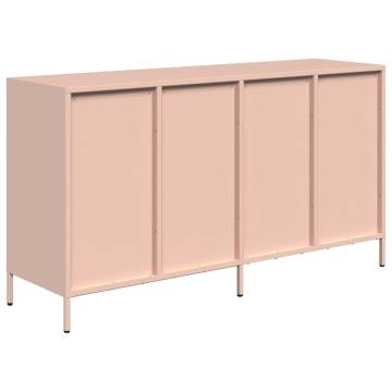 Stylish Pink Sideboard - 135x39x73.5 cm Cold-rolled Steel