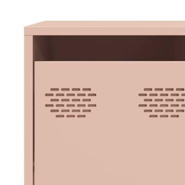 Stylish Pink Sideboard - 135x39x73.5 cm Cold-rolled Steel