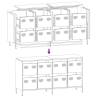 Stylish Pink Sideboard - 135x39x73.5 cm Cold-rolled Steel