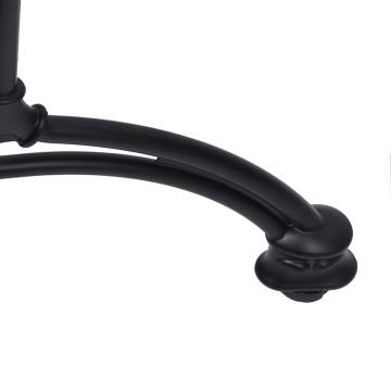 Bistro Table Leg Black 93x60x72 cm - Cast Aluminium